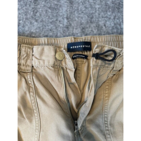 Aeropostale Utility Cargo Pants Womens M Khaki Baggy Wide Leg Grunge 90s Y2K - Picture 10 of 13